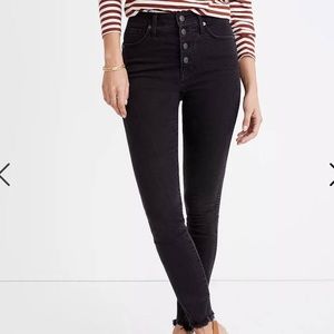 Black Madewell 9” high rise skinny, 23